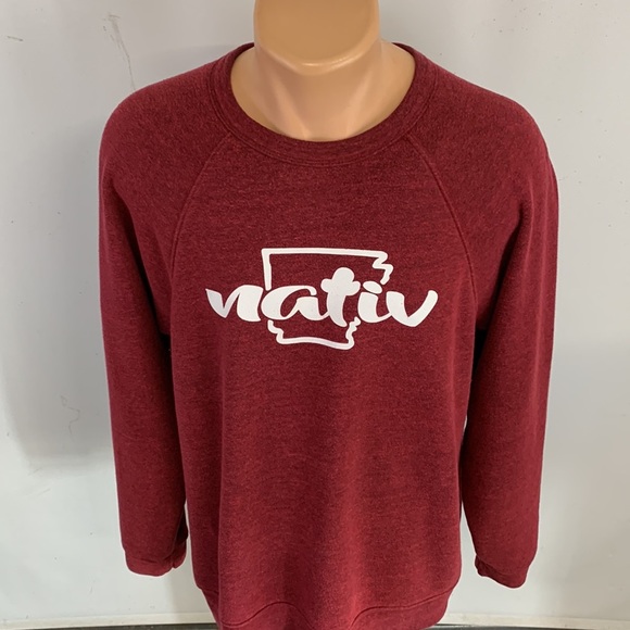 Nativ long sleeve crew neck sweatshirt. XL - Picture 3 of 7